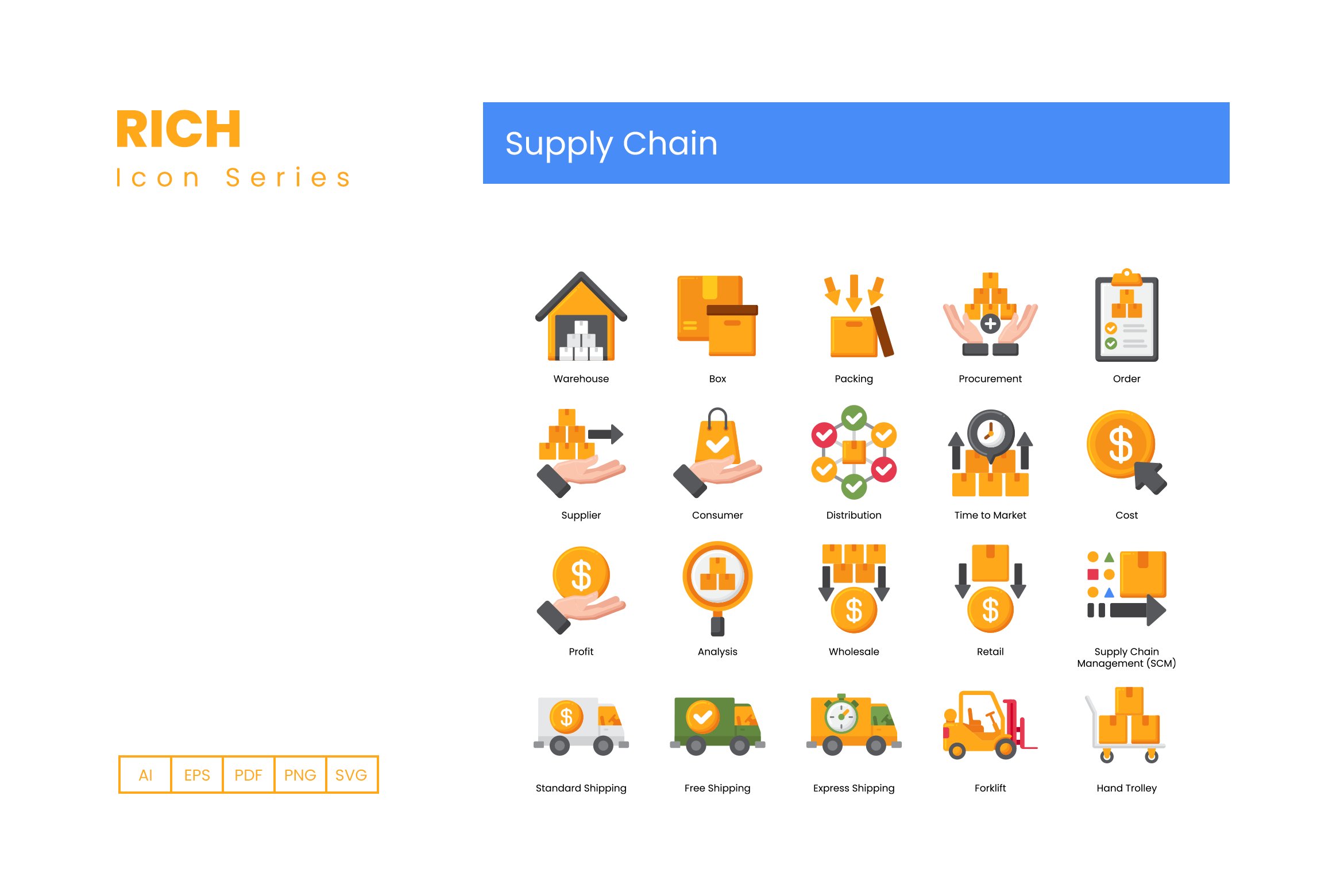 supply chain icons rich cm 2 617