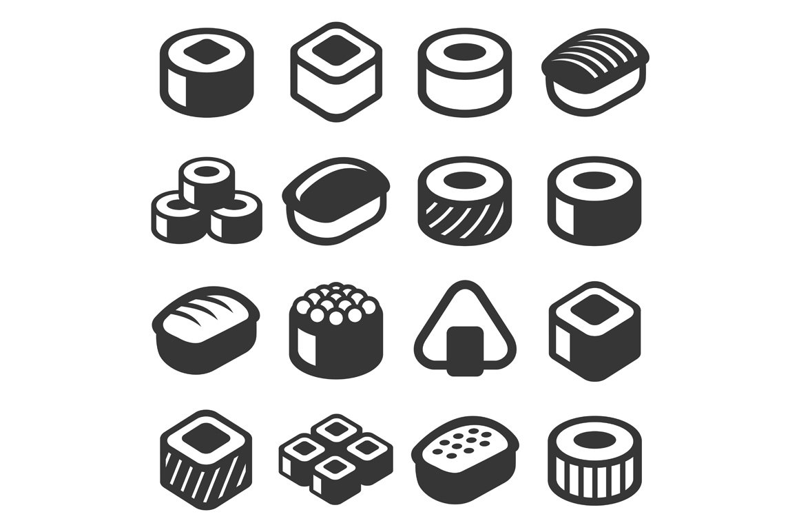 Sushi Icons Set cover image.