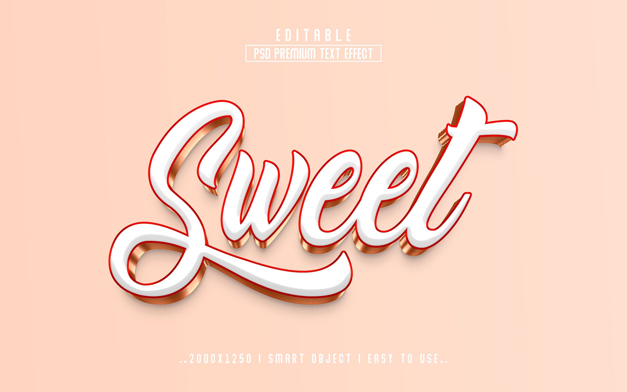 Type of lettering that looks like the word sweet.