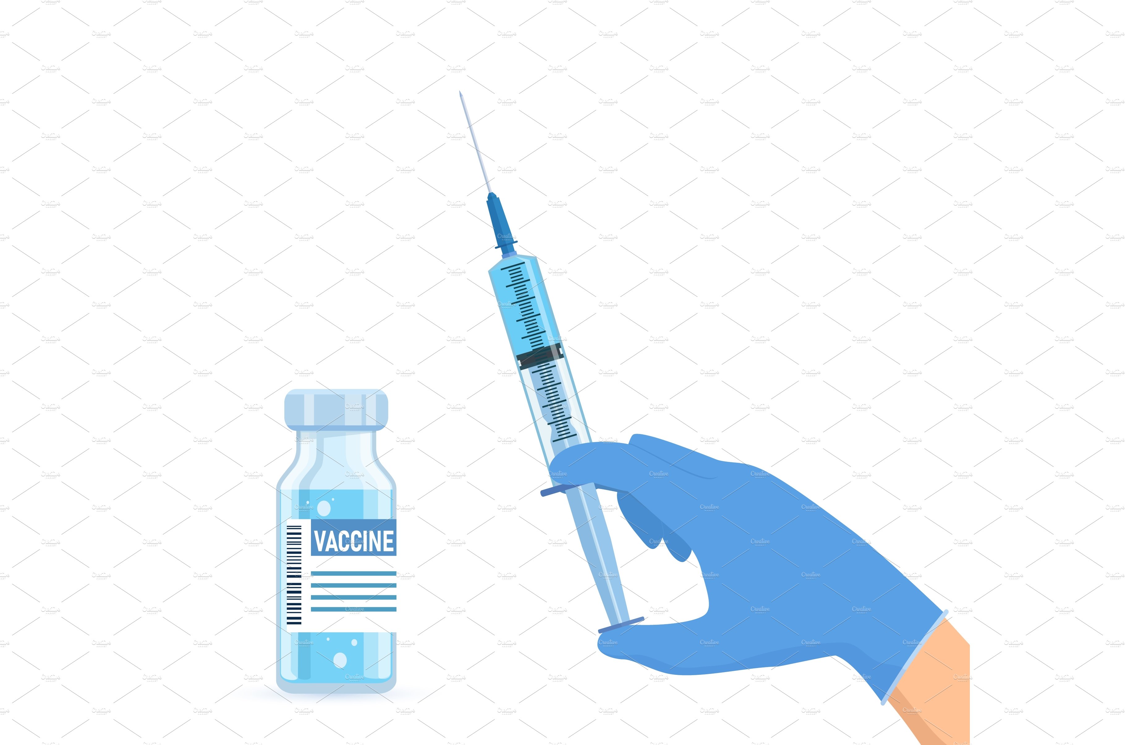Ampoule and syringe with medicament. cover image.