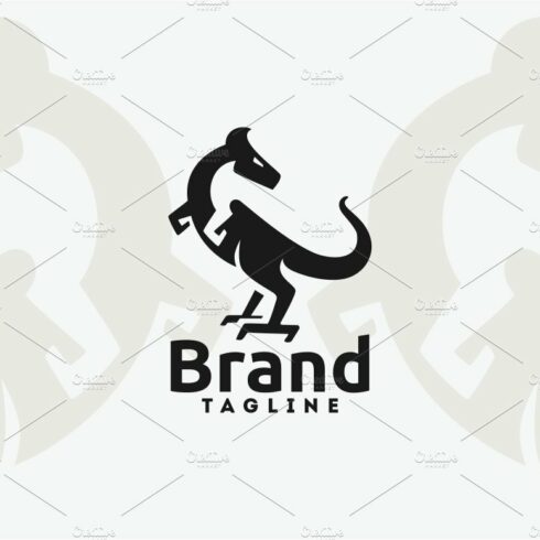 T Rex Logo Template cover image.