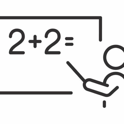 teaching math icon cover image.