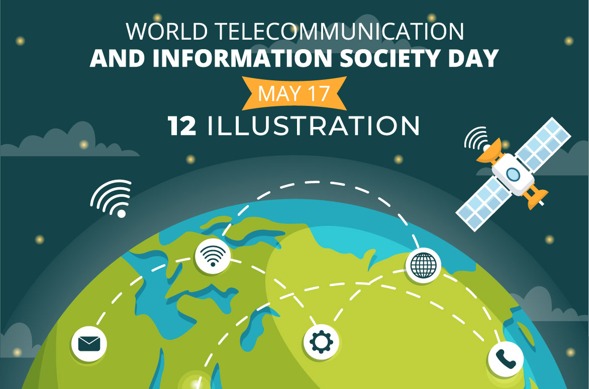 Poster for a world communication and information society day.