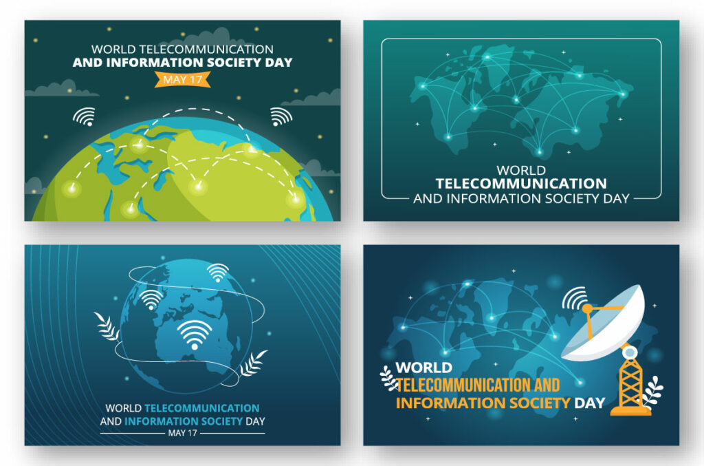 12 World Telecommunication and Information Society Day Illustration