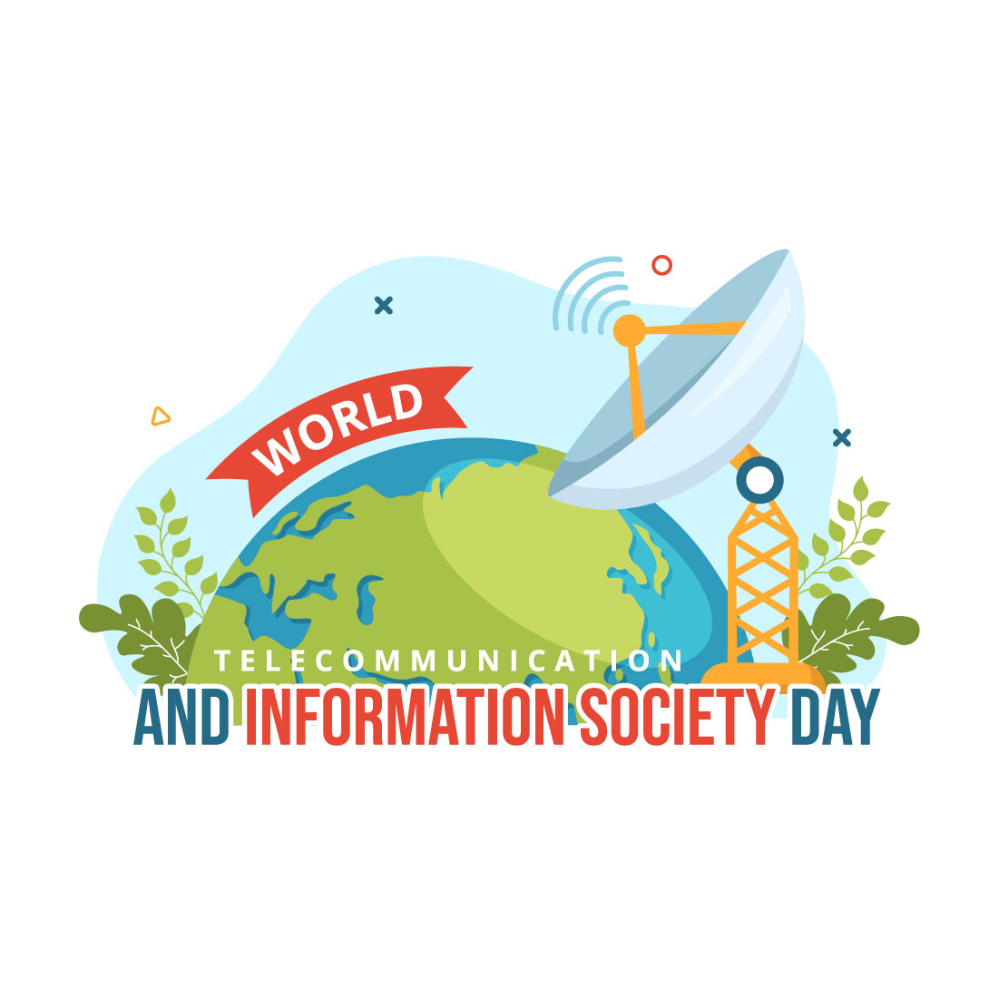 12 World Telecommunication and Information Society Day Illustration preview image.