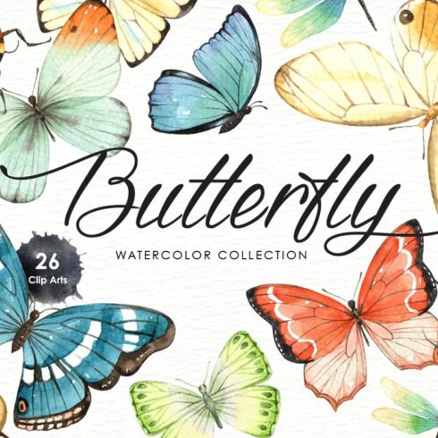 Butterfly Watercolor Collection cover image.