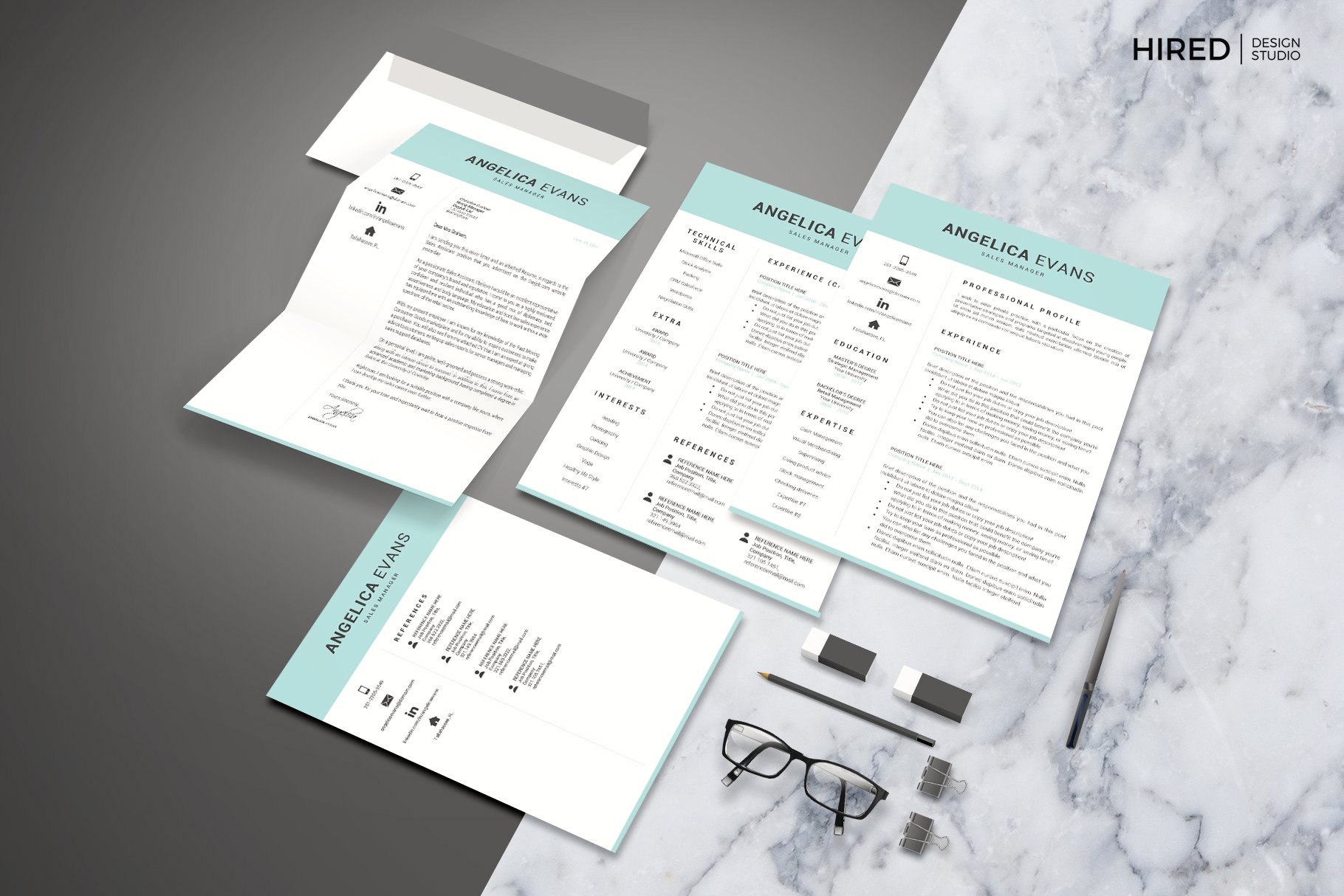 template bundle for word and pages 631