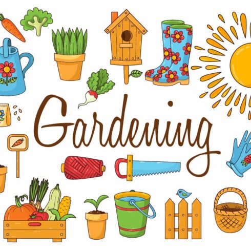 Gardening vector pack cover image.