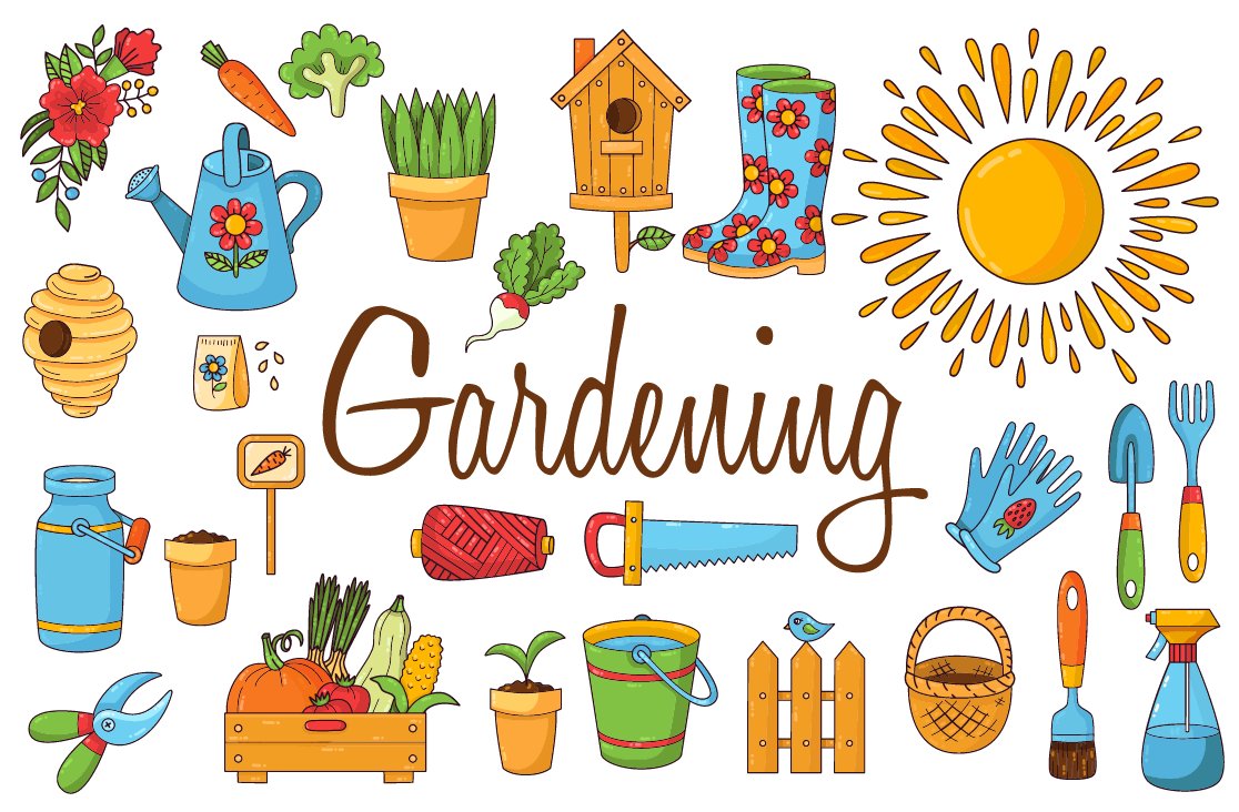 Gardening vector pack cover image.