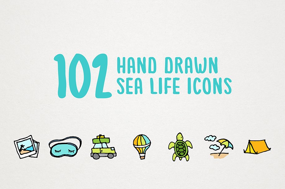 Travel Icons Clipart Set preview image.