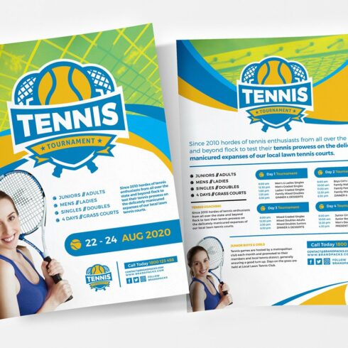 Tennis Flyer / Poster Templates cover image.