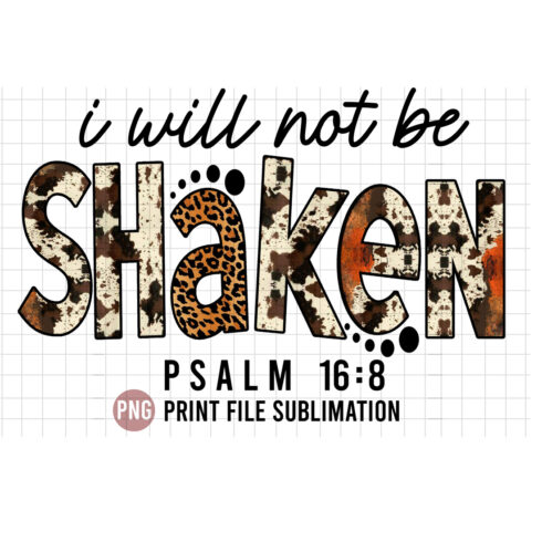 i will not be shaken design cover image.