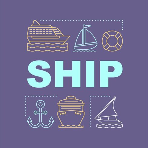 Ship word concepts banner cover image.