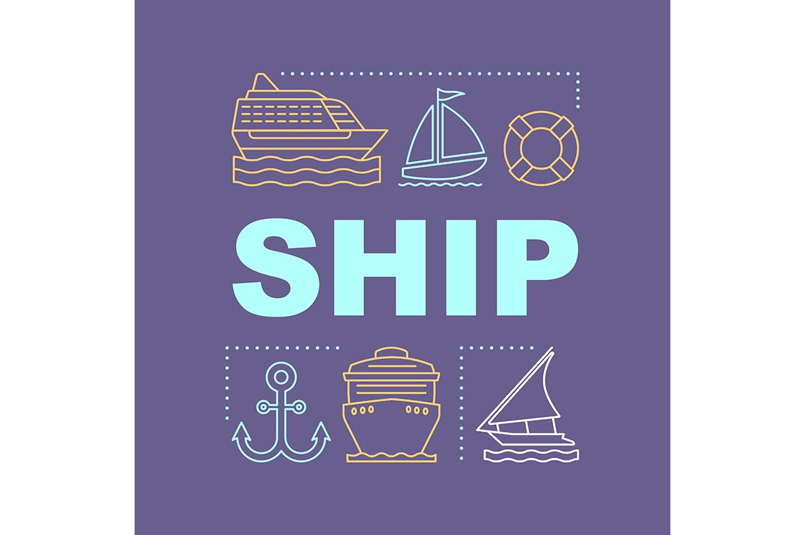 Ship word concepts banner cover image.