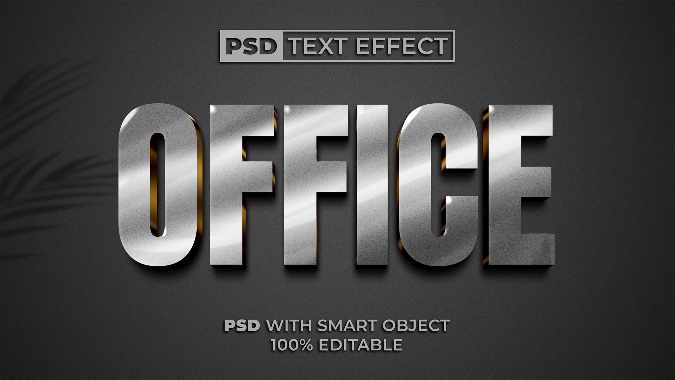 text effect office silver style min 785