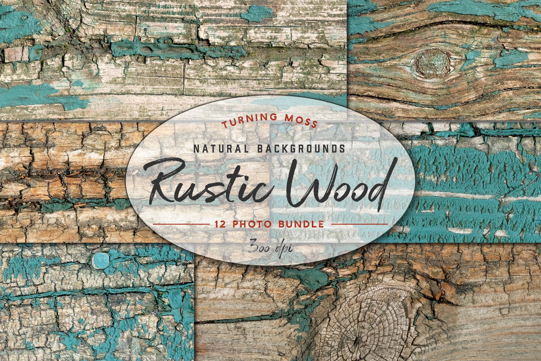 Rustic Wood Background Texture Bundl cover image.