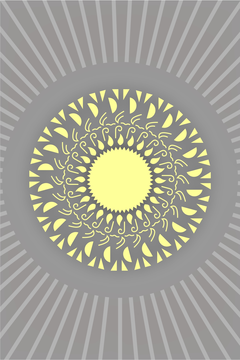Modern Mandala Design Files DXF PNG For Print On Demand Projects DXF PNG SVG JPG pinterest preview image.