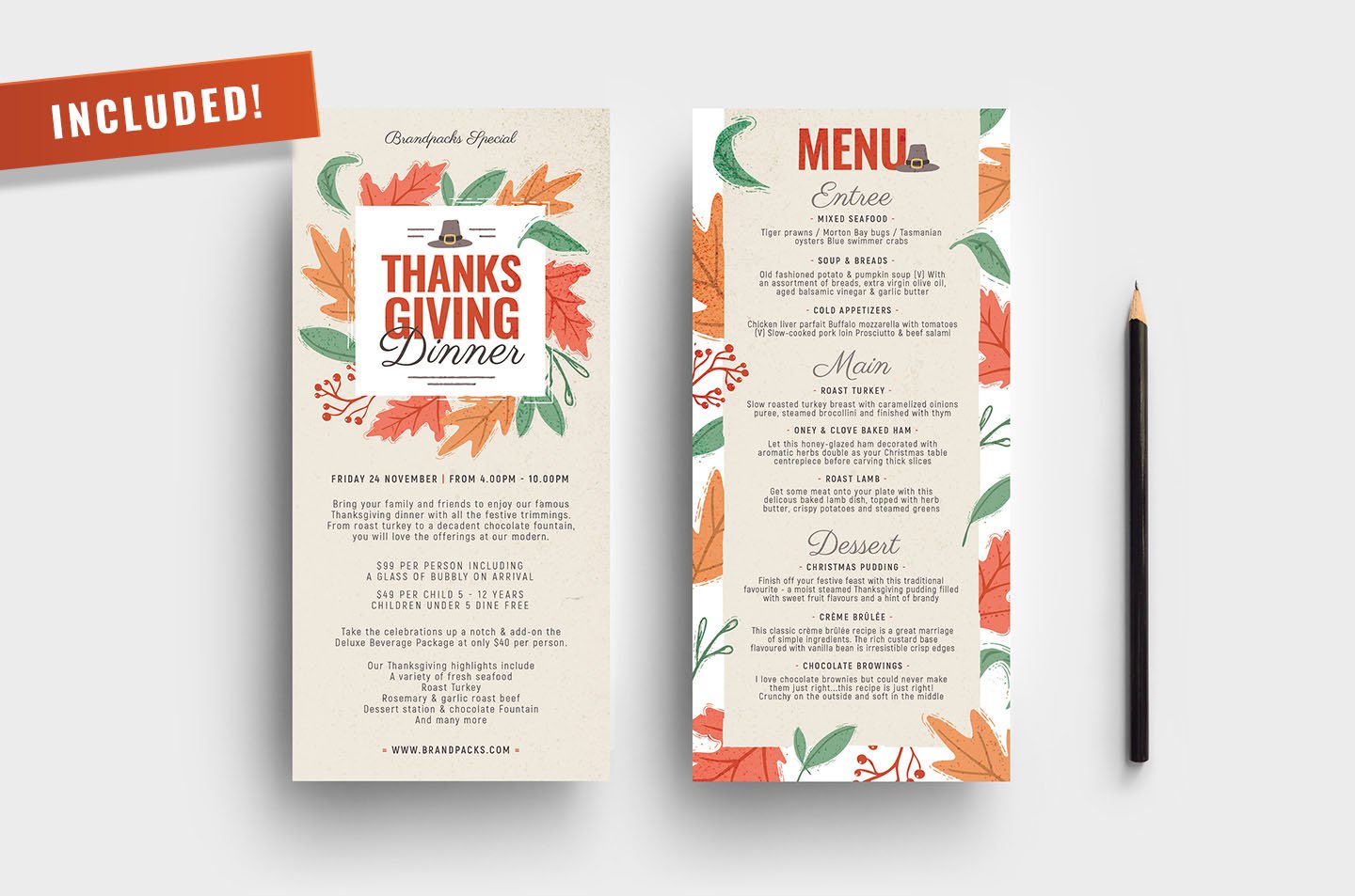 thanksgiving dl card template 5 663