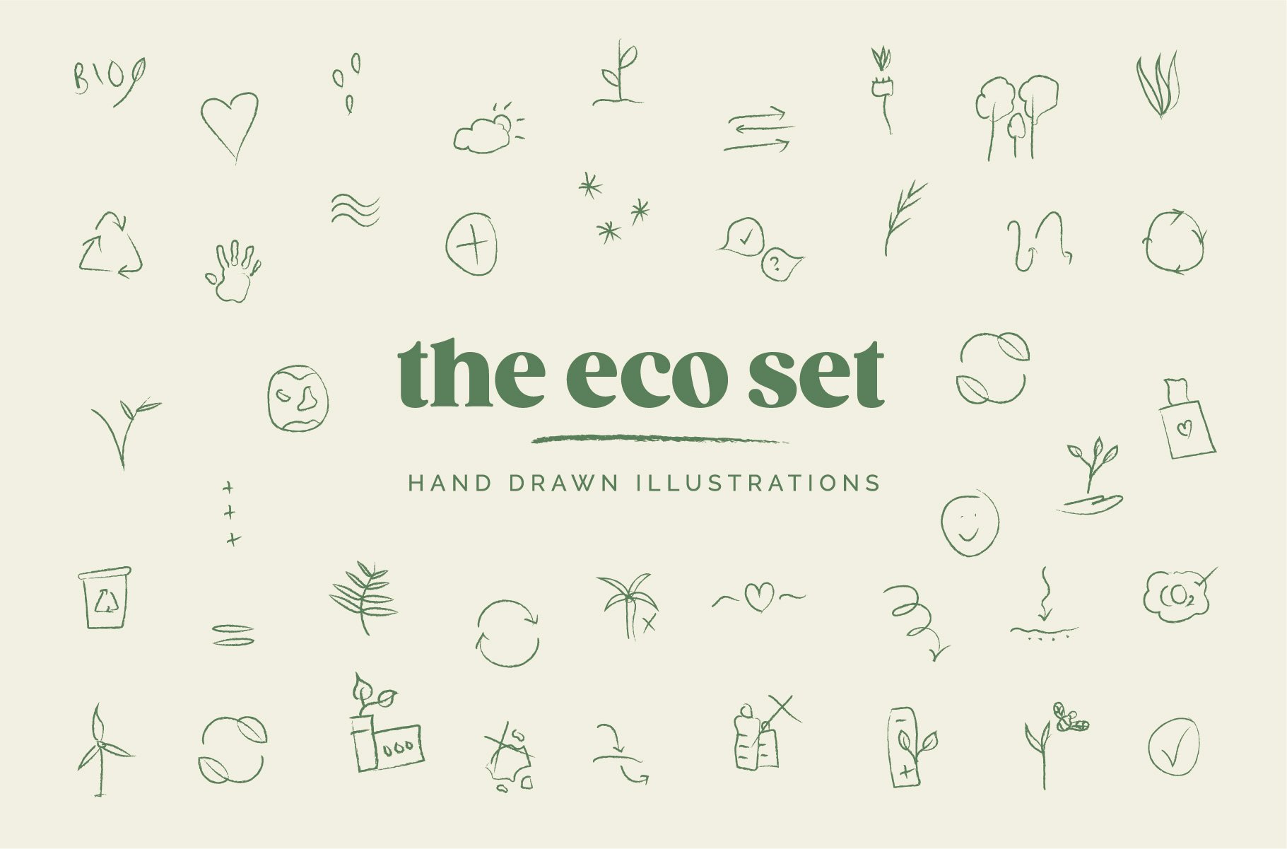 Eco Green Sustainable Icons cover image.