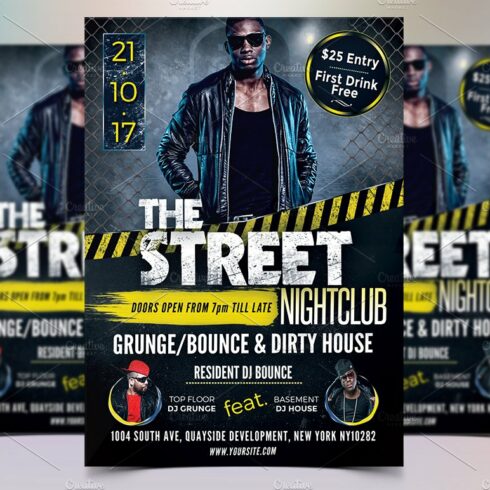 Street Party Flyer Template cover image.
