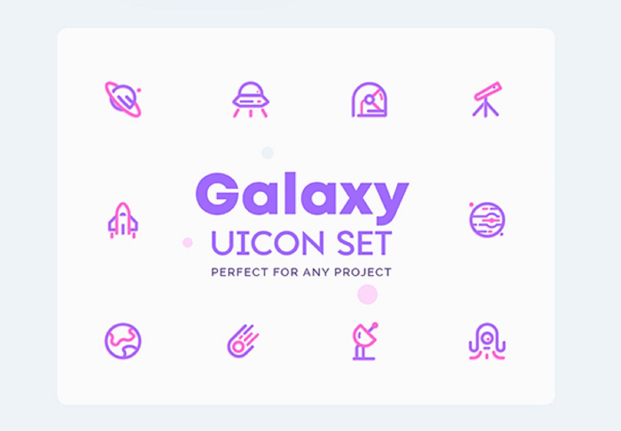 Space , Galaxy Icons Set cover image.