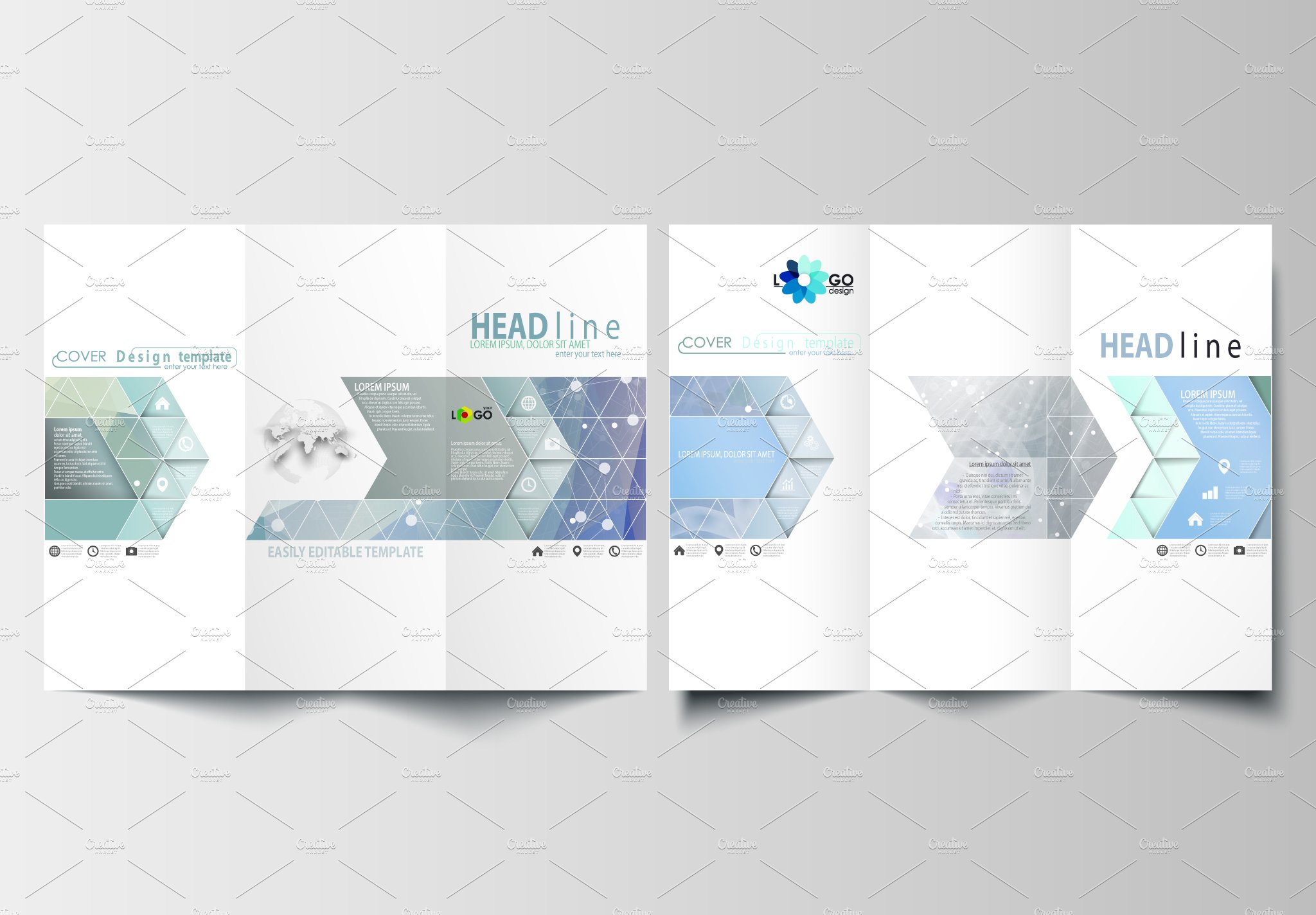 Tri-fold brochures v.19 cover image.