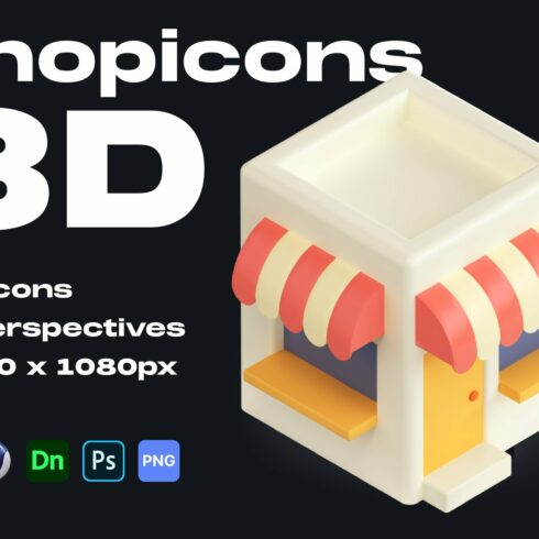 3D Shopping Icon Pack - Shopicons cover image.