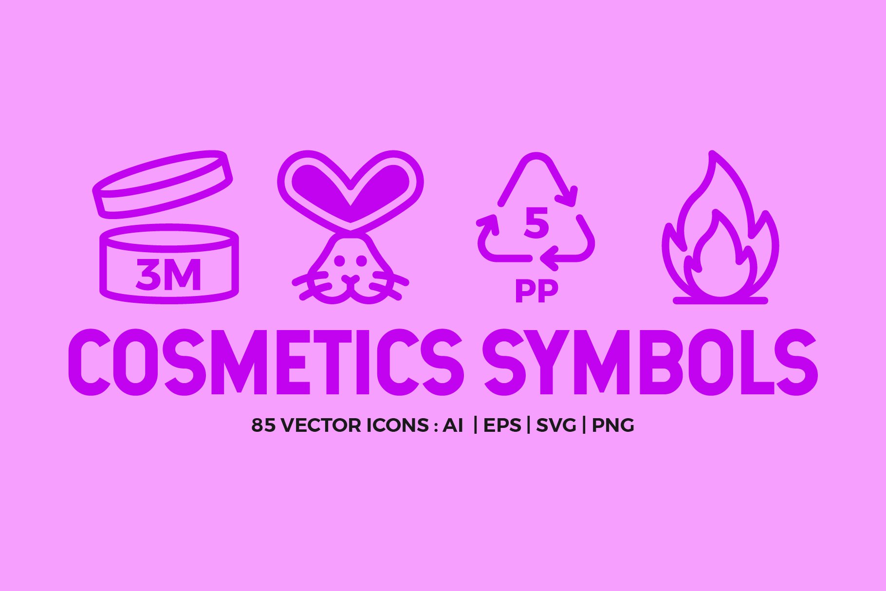 Cosmetic Packaging Symbols | Icons cover image.