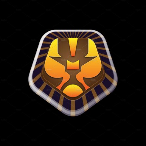 Tiger face logo design template cover image.