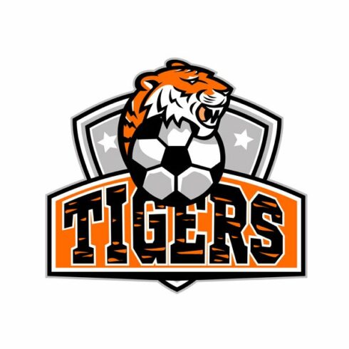 Tiger Soccer Football Ball Crest cover image.
