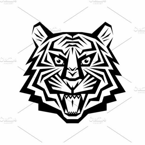 Tiger Head Logo - Vector Sign cover image.