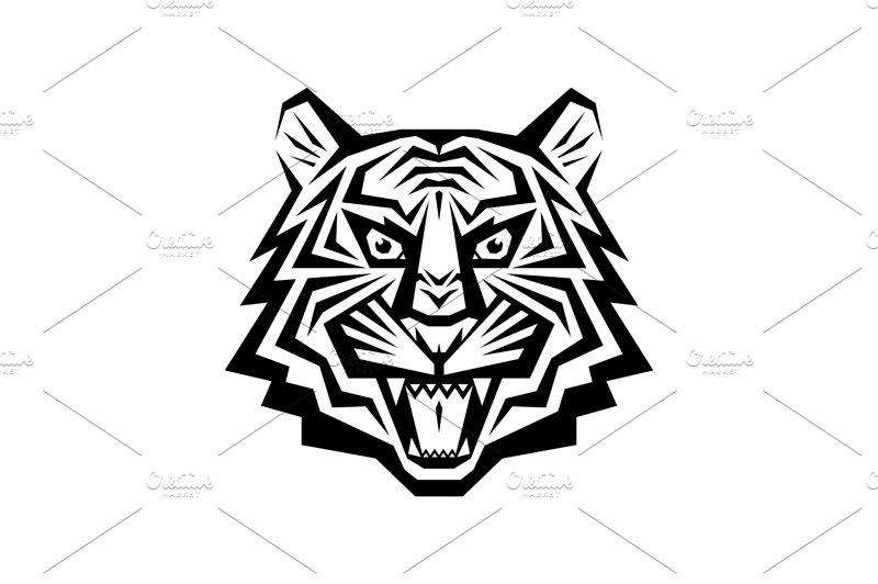 Tiger Head Logo - Vector Sign cover image.