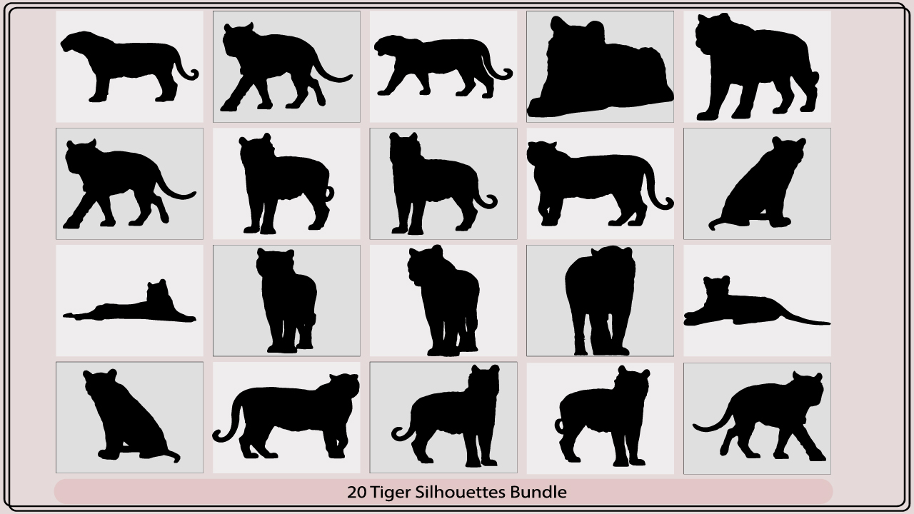 The silhouettes of cats are shown in black and white.