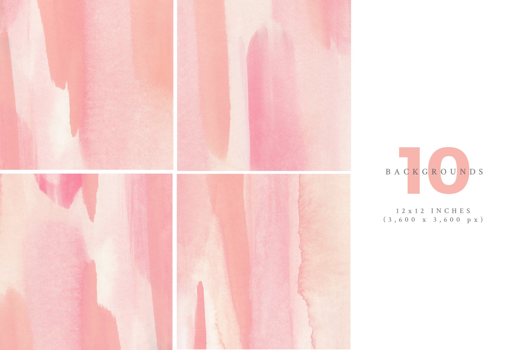 Watercolor Backgrounds - Blush preview image.