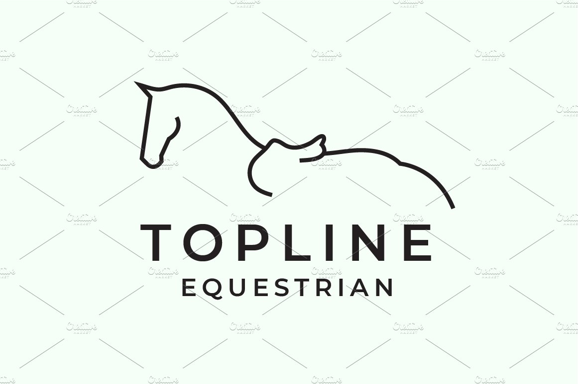 Horse Topline Equestrian Logo preview image.