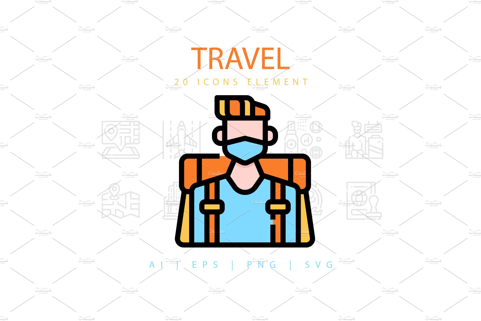 TRAVEL ICONS PACKS cover image.