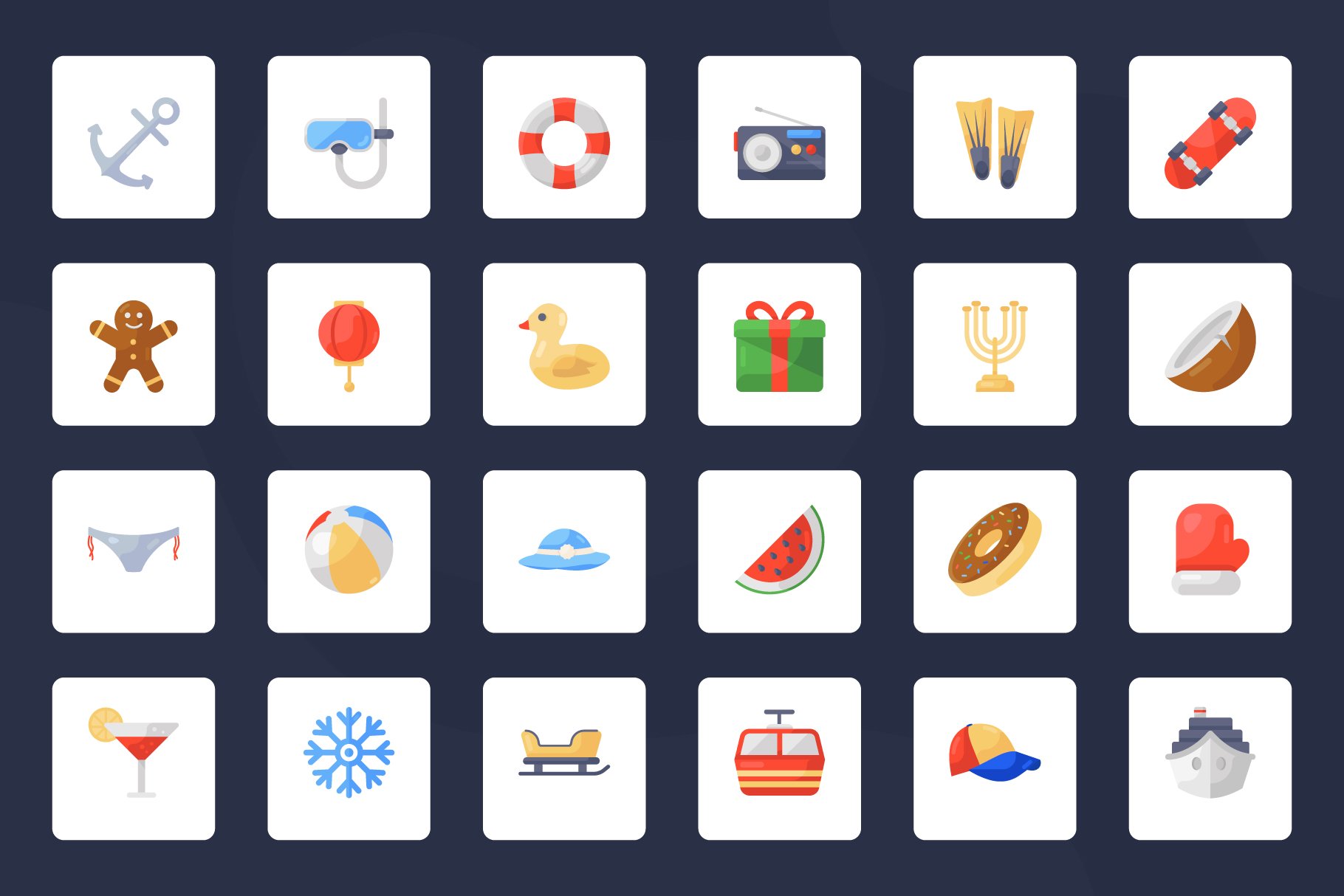 travel and summer holidays icons preview 5 558