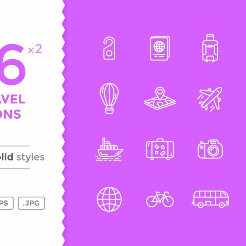 Travel Icons cover image.