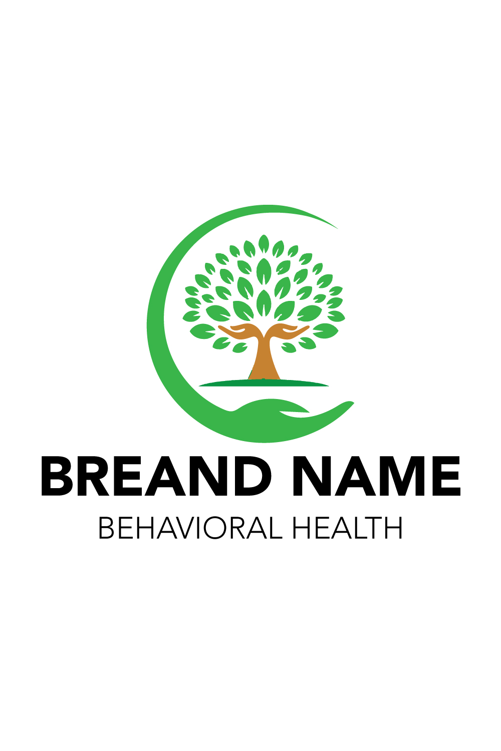 behavioral health counseling for mental health and tree services logo pinterest preview image.