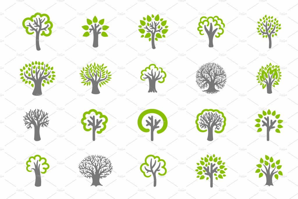 Tree icon set – MasterBundles