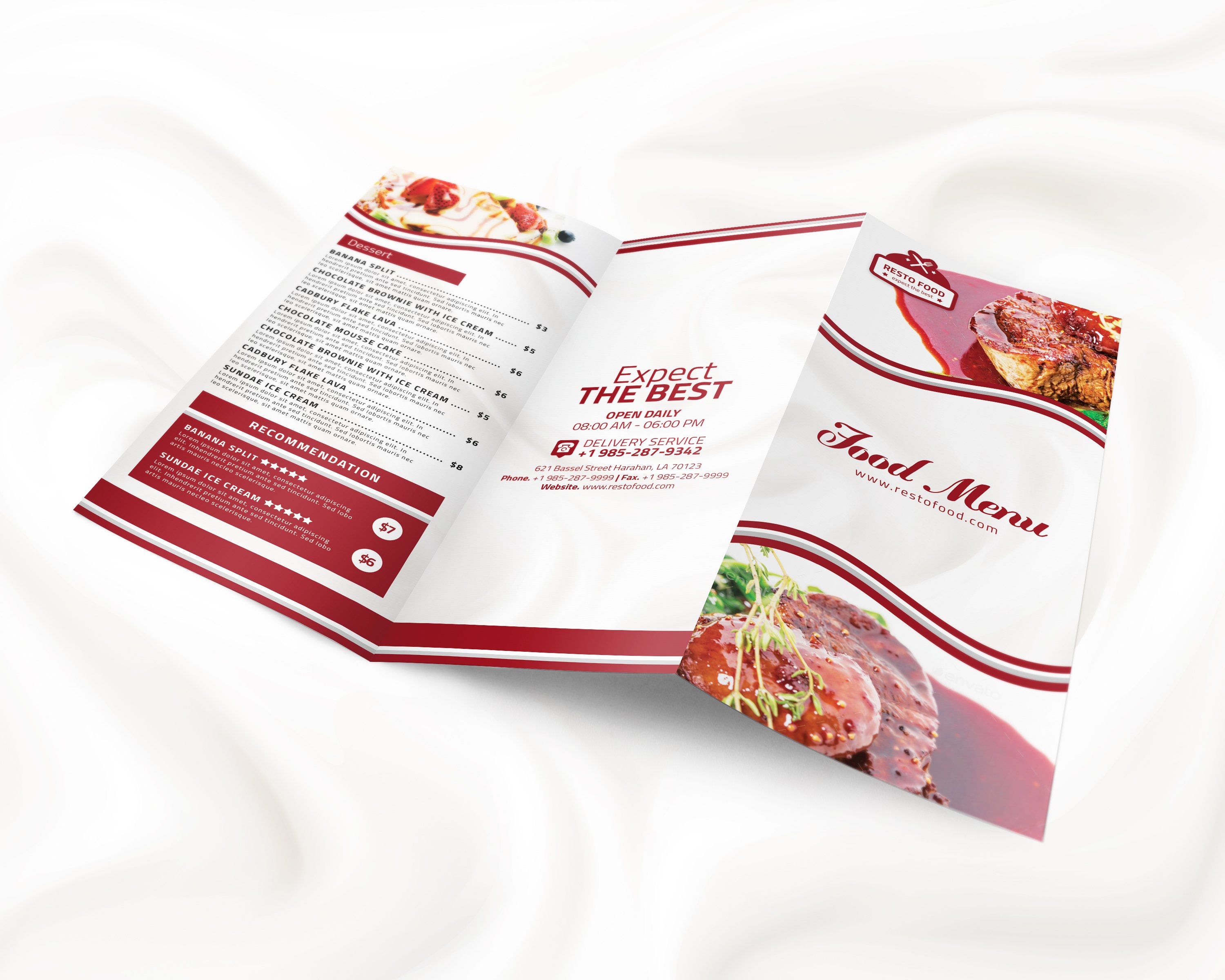 trifold food menu template 4 451