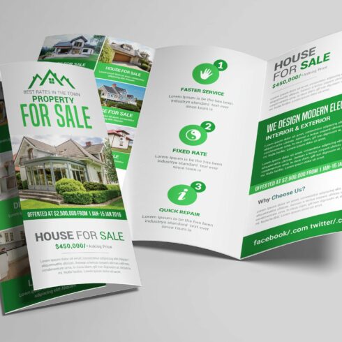 Real Estate Trifold Brochure cover image.