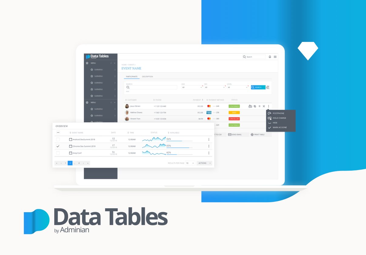 Adminian2 Data Tables cover image.