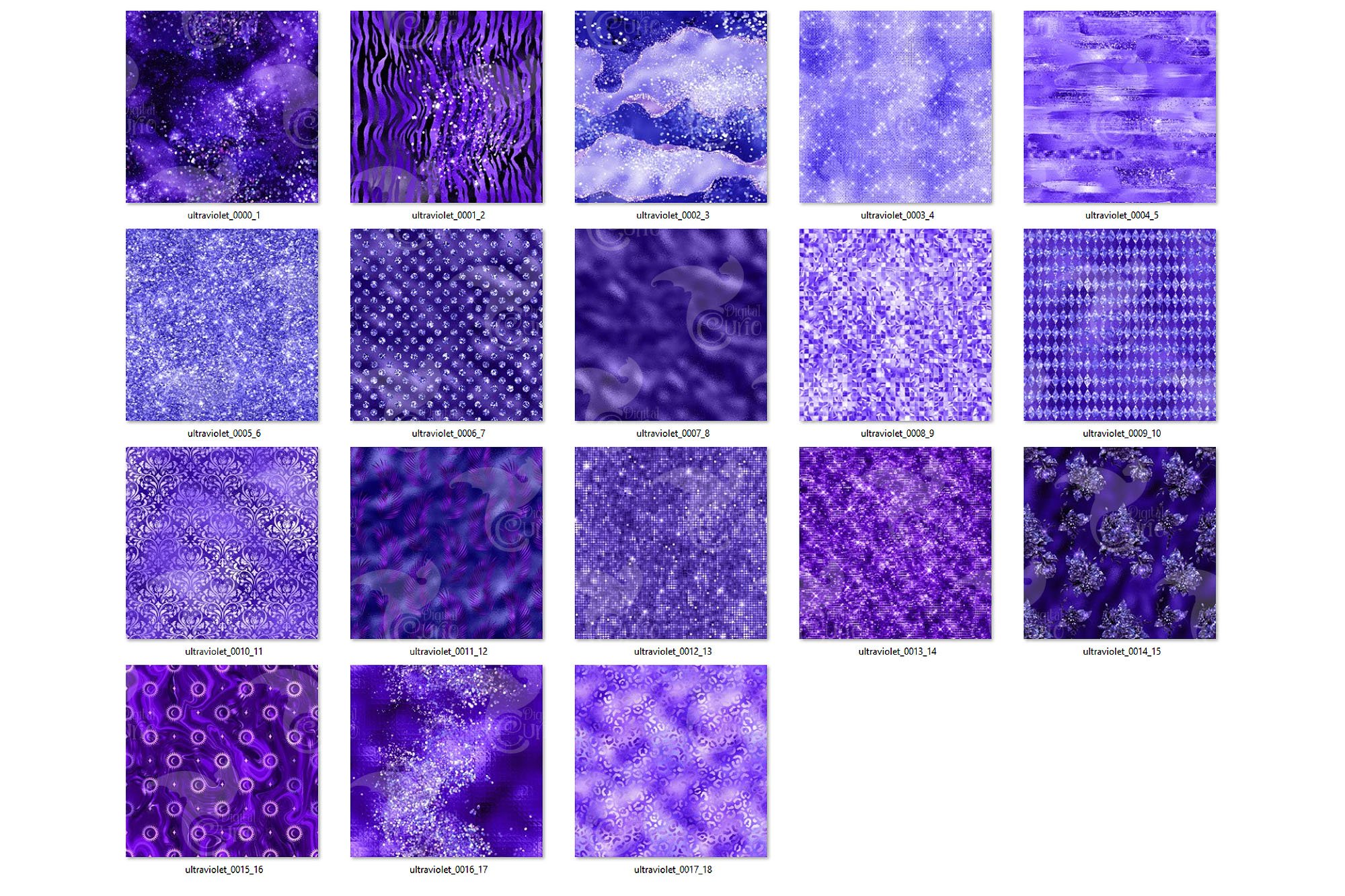 ultraviolet shimmer digital paper preview 5 308