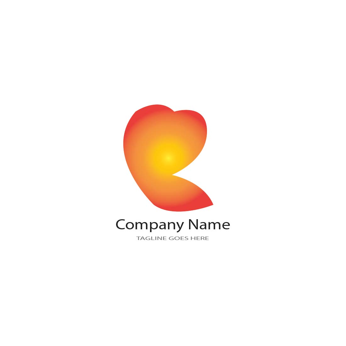 Heart shaped logo on a white background.