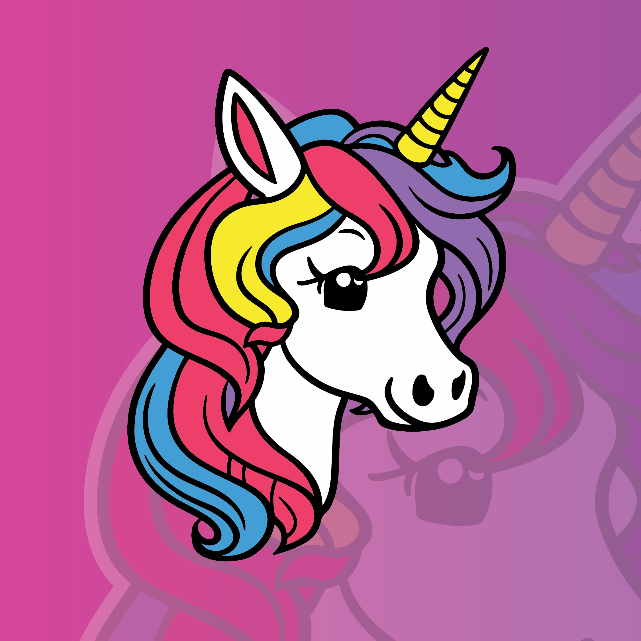 A Colorful Illustration of Unicorn preview image.
