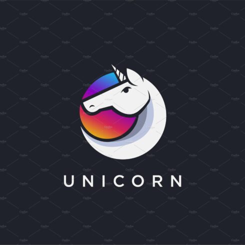 Modern Unicorn Logo icon cover image.