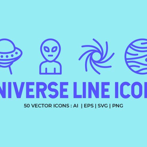Universe Line Icons cover image.
