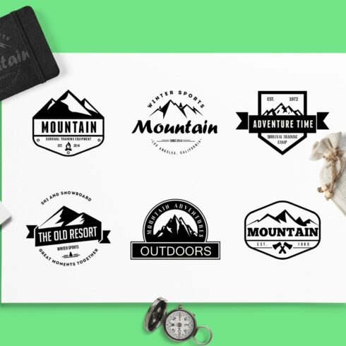 Mountain Vintage Badges cover image.