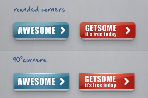 Awesome chunky web buttons cover image.